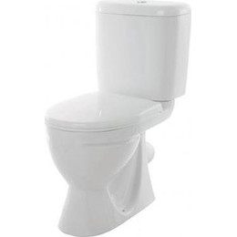 Унитаз напольный Sanita Стандарт эконом WC.CC/Standart/1-P/WHT.G/S1 с крышкой полипропилен фото 