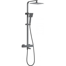 Душевая стойка с термостатом Ledeme L2424D, оружейная сталь фото 