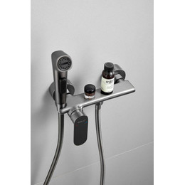 Набор для гигиенического душа Belz B55645-3, оружейная сталь фото 