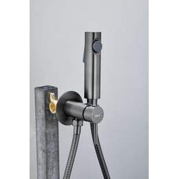 Набор для гигиенического душа Belz B55804-3 (со скрытой частью) оружейная сталь фото 