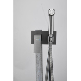 Набор для гигиенического душа Belz B55808-3 (со скрытой частью) оружейная сталь фото 