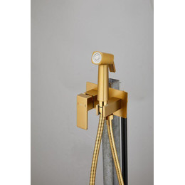 Набор для гигиенического душа Belz B55808-5 (со скрытой частью) золото матовое фото 