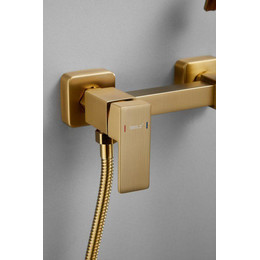 Набор для гигиенического душа Belz B55806-5, золото матовое фото 