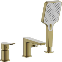 Смеситель для ванны Belz B66715-5, золото брашированное фото 