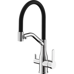 Смесители для кухни Belz B78815-1, сатин/чёрный фото 