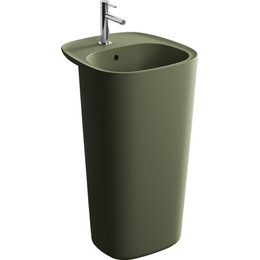 Раковина напольная Vitra Plural 50 см 7814B475-0001, зелёный мох фото 