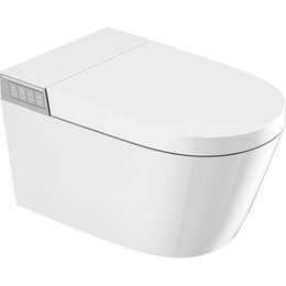 Унитаз-биде подвесной электронный с импульсным смывом Abber Bequem AC1120S с крышкой микролифт фото 