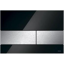 Кнопка смыва TECEsquare 9240806, чёрное стекло/нержавеющая сталь фото 