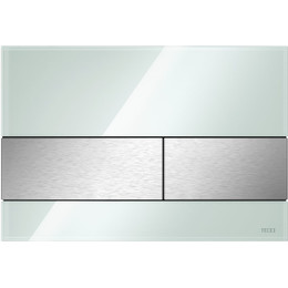 Кнопка смыва TECEsquare 9240804, зелёное стекло/нержавеющая сталь фото 