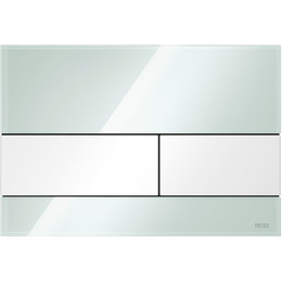 Кнопка смыва TECEsquare 9240803, зелёное стекло/белый фото 