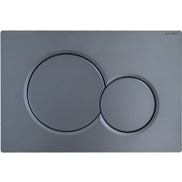 Кнопка смыва Azario AZ-010.08, оружейная сталь матовая фото 