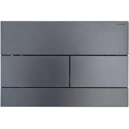 Кнопка смыва Azario AZ-013.08, оружейная сталь матовая фото 