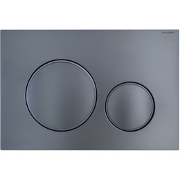 Кнопка смыва Azario AZ-017.08, оружейная сталь матовая фото 