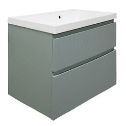 Тумба подвесная с раковиной Azario Viola 80/2 80 см CS00097142, фисташковый фото 