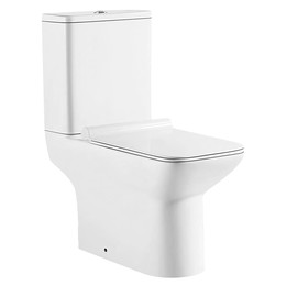 Унитаз-компакт безободковый Azario Glory AZ-49 с тонкой крышкой микролифт фото 