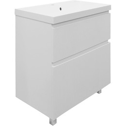 Тумба напольная с раковиной Azario Viola 80/2H 80 см CS00097140, белый матовый фото 