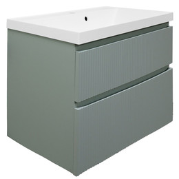 Тумба подвесная с раковиной Azario Viola 80/2 80 см CS00097142, фисташковый фото 