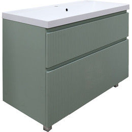 Тумба напольная с раковиной Azario Viola 100/2H 100 см CS00097145, фисташковый фото 