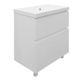 Тумба напольная с раковиной Azario Viola 80/2H 80 см CS00097140, белый матовый фото 