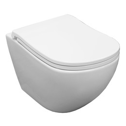 Унитаз подвесной Azario Etera AZ-118E-UQ3 с тонкой крышкой микролифт фото 