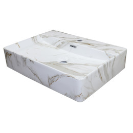 Раковина-чаша Azario 60 см AZ-2173-M845, светлый мрамор фото 