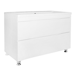 Тумба напольная с раковиной Azario Эстима 100 см CS00094590, белый глянцевый фото 