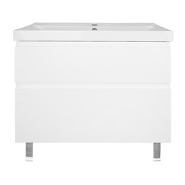Тумба напольная с раковиной Azario Мила 80 см CS00091366, белый матовый фото 
