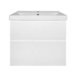 Тумба подвесная с раковиной Azario Мила 60 см CS00091362, белый матовый фото 