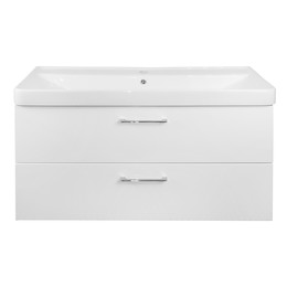 Тумба подвесная с раковиной Azario Ника 100 см CS00089923, белый фото 