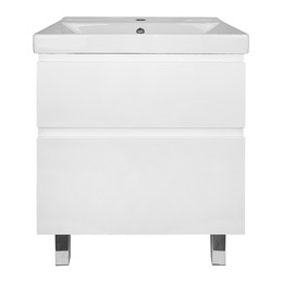 Тумба напольная с раковиной Azario Мила 60 см CS00091364, белый матовый фото 