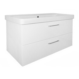 Тумба подвесная с раковиной Azario Ника 90 см CS00089922, белый матовый фото 