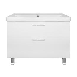 Тумба напольная с раковиной Azario Ника 90 см CS00089956, белый матовый фото 