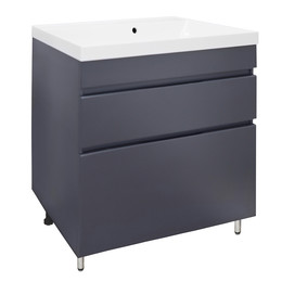 Тумба напольная с раковиной Azario Эстима 80 см CS00094597, графит фото 