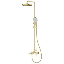 Душевая стойка Frap H88 F2488-3, золото сатин фото 