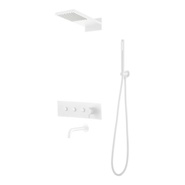 Душевая система для ванны Boheme Fusion 130-2-MW, белый матовый фото 