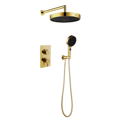 Душевая система для душа Boheme Cell 427-G + 135-2-G (со скрытой частью) золото фото 