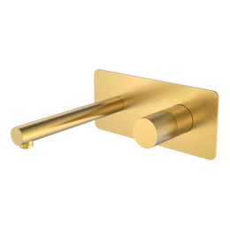 Смеситель для раковины настенный Boheme Stick 125-MG.2 (со скрытой частью) золото матовое фото 