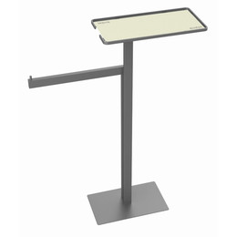 Стойка с полотенцедержателем и полкой Boheme 10952-NB, цвет никель фото 