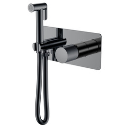 Набор для гигиенического душа Boheme Stick 127-SGM.2 (со скрытой частью) графит глянцевый фото 