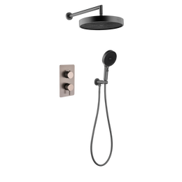 Душевая система для душа Boheme Cell 427-GM + 135-2-GM (со скрытой частью) графит фото 