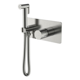 Набор для гигиенического душа Boheme Stick 127-NB (со скрытой частью) никель фото 