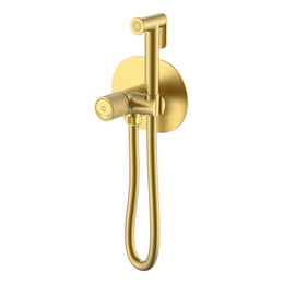 Набор для гигиенического душа Boheme Tech 157-MG (со скрытой частью) золото матовое фото 