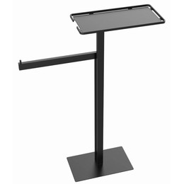 Стойка с полотенцедержателем и полкой Boheme 10952-B, цвет чёрный фото 