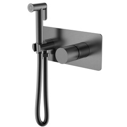 Набор для гигиенического душа Boheme Stick 127-GM.2 (со скрытой частью) графит фото 