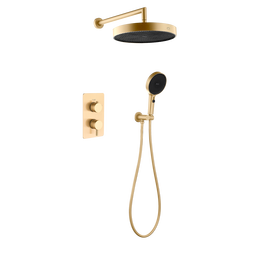 Душевая система для душа Boheme Cell 427-MG + 135-2-MG (со скрытой частью) золото матовое фото 