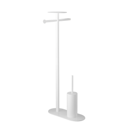 Стойка с полотенцедержателем и ёршиком Boheme Venturo 10953-W, цвет белый фото 