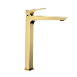 Смеситель для раковины высокий Haiba HB11726-5, золото фото 