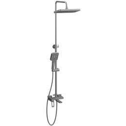 Душевая стойка Haiba HB24732-3, оружейная сталь фото 