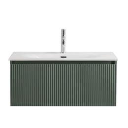 Тумба подвесная с раковиной BelBagno 80 см UNO-800-1C-SO-VO, еловый матовый фото 