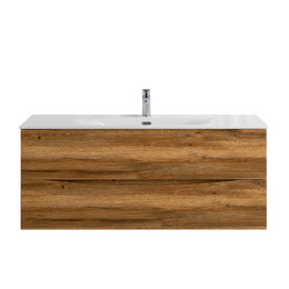 Тумба подвесная с раковиной BelBagno 120 см MARINO-CER-N-1200-2C-SO-RR-P, rovere rustico фото 